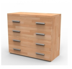 Masívna komoda N4Z, BUK morenie tabak Obrázok pre Masívna komoda N4Z, BUK morenie tabak