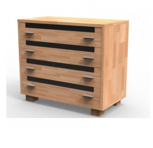 Štýlová masívna komoda S4Z, BUK morenie wenge Obrázok pre Štýlová masívna komoda S4Z, BUK morenie wenge